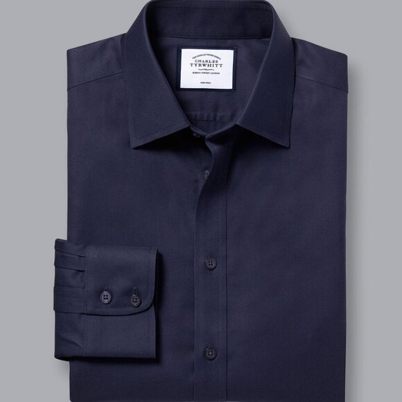 Charles Tyrwhitt Other - Charles Tyrwhitt Classic-Fit Non-Iron Twill Shirt | Navy